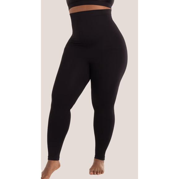 Shapermint Essentials High Waisted Shaping Leggings Womens Plus Size XXL Black - Picture 2 of 11